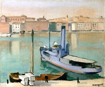 Marseille, a Grey Boat Albert Marquet (1916)