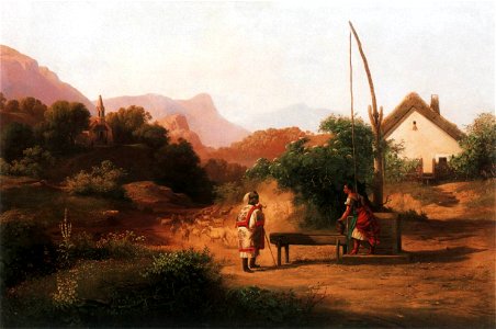 Markó, Ferenc - Courtship (1866)