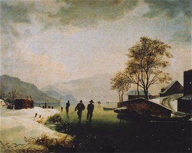 Markus Pernhart - Wörthersee bei Loretto mit Eisläufern