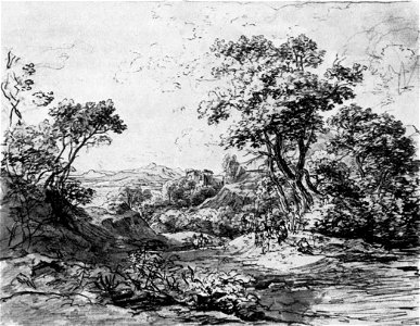 Markó, Károly - Landscape Sketch I