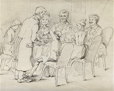 Marquard von Leoprechting Familie am Speisetisch