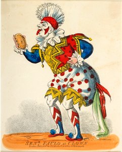 Marks, J.L. - theatrical portrait - Senr Paulo as Clown - Google Art Project