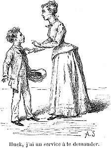 Mark Twain Les Aventures de Huck Finn illustration p127