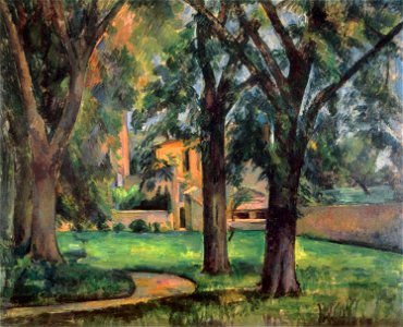 Marronniers et ferme du Jas de Bouffan, par Paul Cézanne, FWN 202