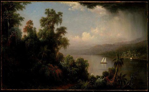 Martin Johnson Heade - Coast of Jamaica - 1981.363 - Museum of Fine Arts. Free illustration for personal and commercial use.