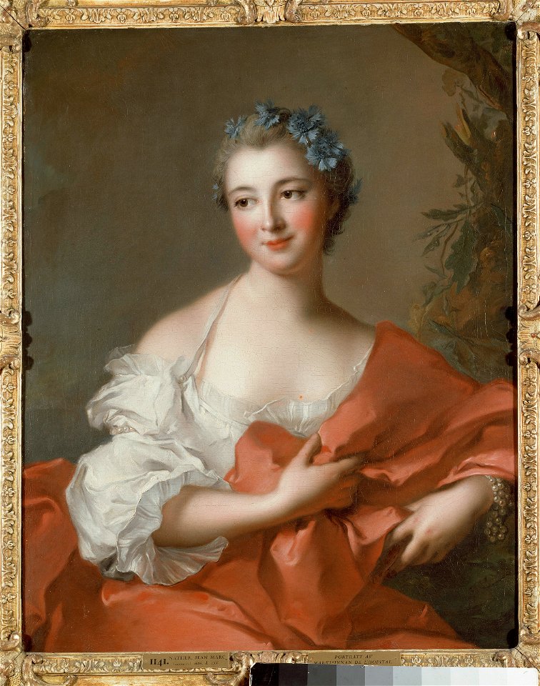 Marquise de l'Hôpital (Jean-Marc Nattier) - Nationalmuseum - 18144