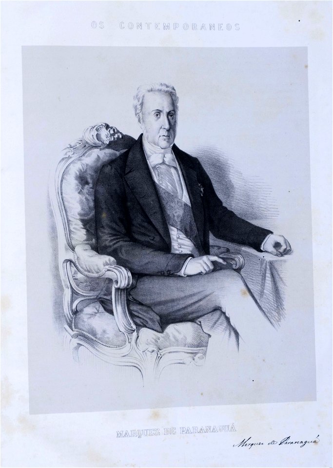 Marquez de Paranaguá - Litografia