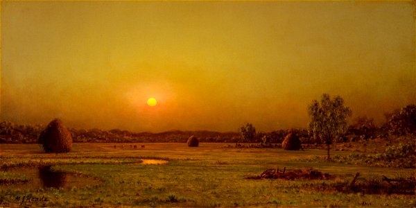 Martin Johnson Heade - Marsh Sunset, Newburyport, Massachusetts - 2004.1595 - Museum of Fine Arts