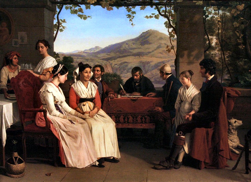Marriage contract in Italy (1831) - Guillaume Bodinier