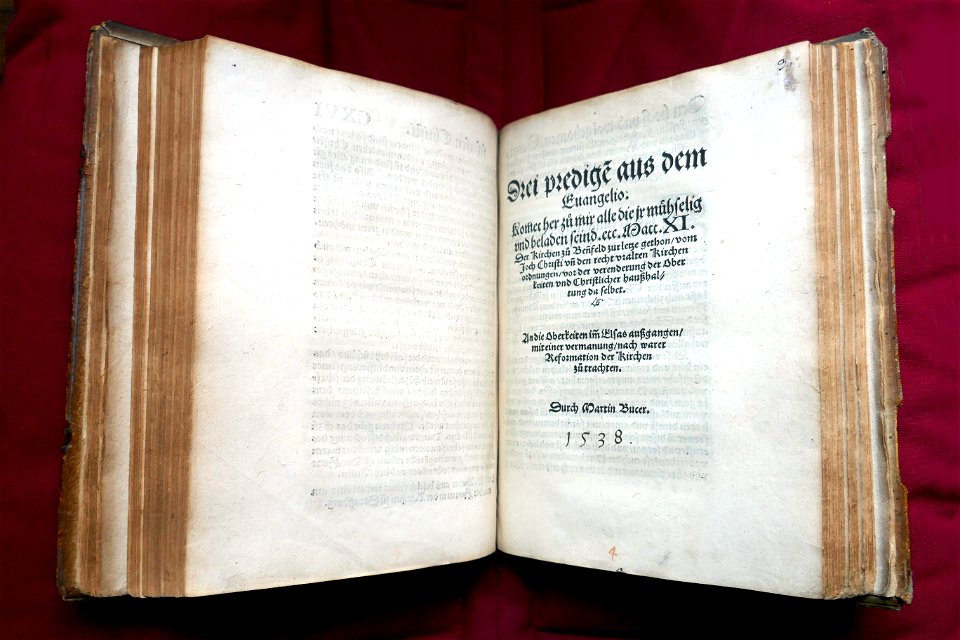 Martin Bucer-Drei predige aus dem Evangelio (1)