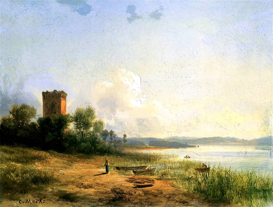 Markó, Károly (Y) - View of the Lake Trasimeno