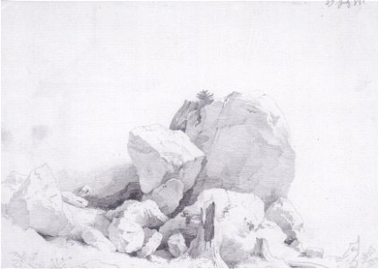Markus Pernhart - Steinstudie, 1851