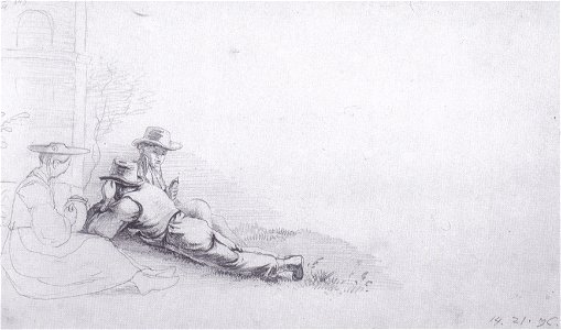Markus Pernhart - Rastende Figuren, 1843