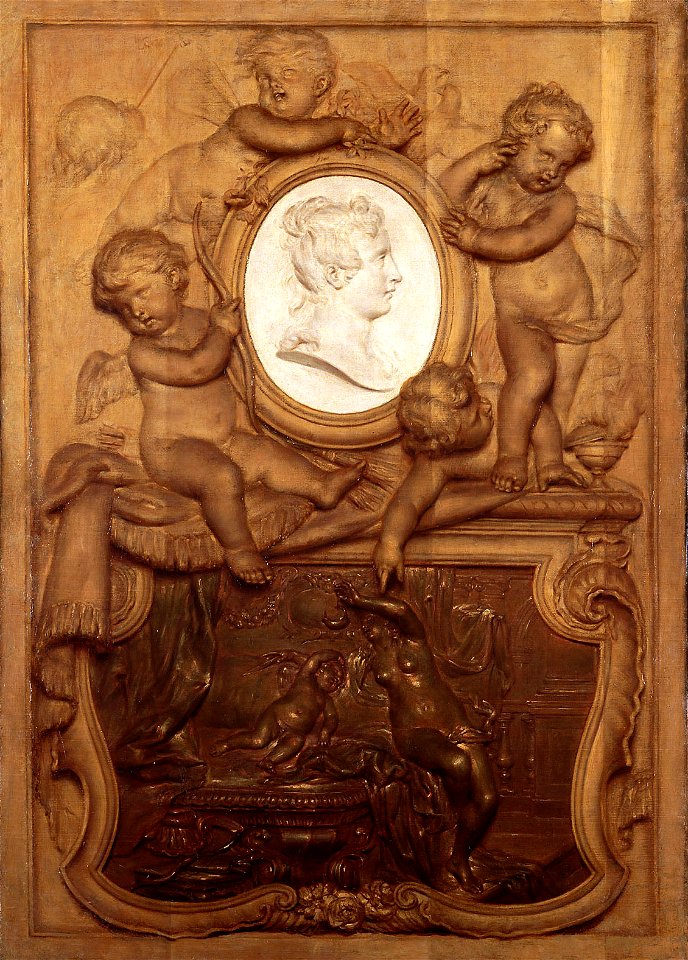 Marten Joseph Geeraerts - Trompe l’oeil, Basrelief mit Amor und Psyche - GG 1793 - Kunsthistorisches Museum
