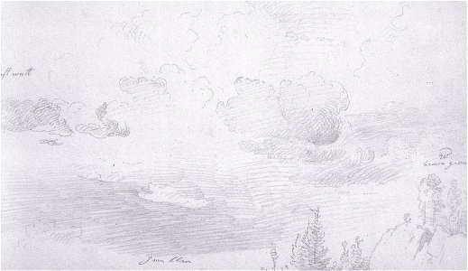 Markus Pernhart - Wolkenstudie - 1851