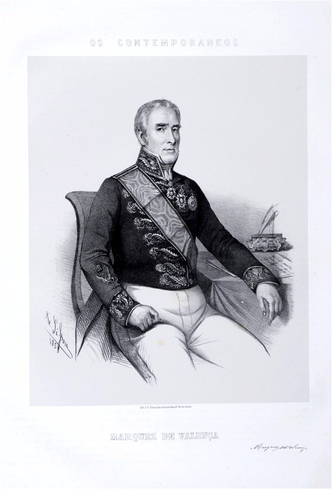 Marquez de Valença - Litografia
