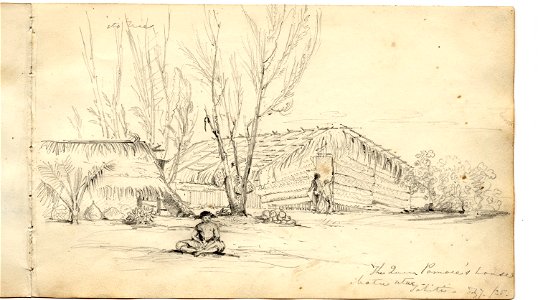 Martens, The Queen Pomare's house, Matu uta, Tahiti (image 85, page 60r)