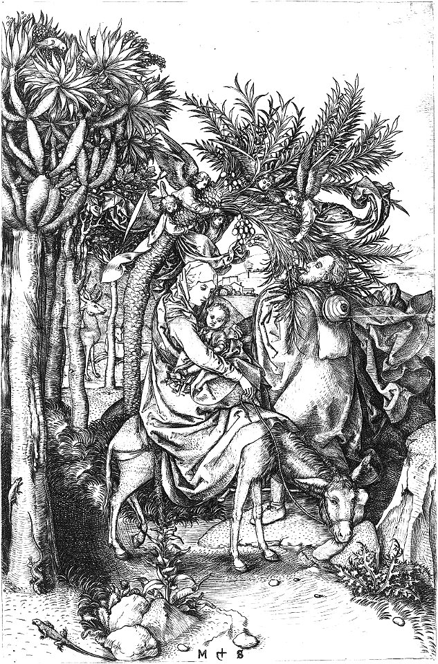 Martin Schongauer The Flight into Egypt