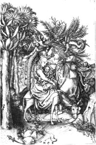 Martin Schongauer The Flight into Egypt