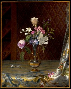 Martin Johnson Heade - Vase of Mixed Flowers - 48.427 - Museum of Fine Arts. Free illustration for personal and commercial use.