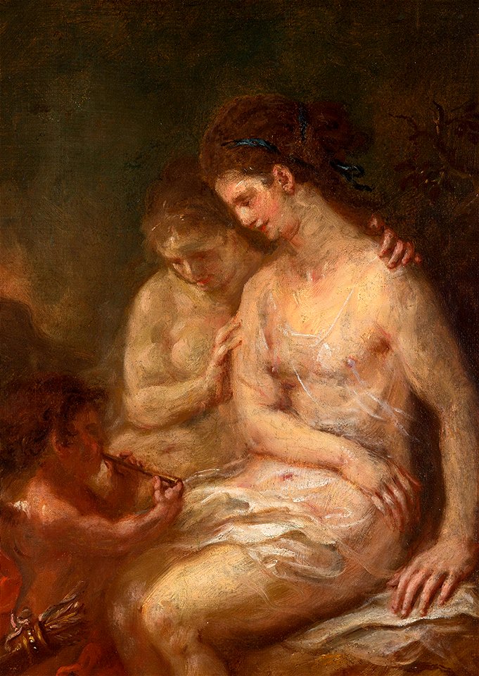 Martin Johann Schmidt - Zwei Nymphen mit Amor - 4316 - Österreichische Galerie Belvedere