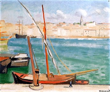 Marseille, the Quai de Rive-Neuve Albert Marquet (1916)