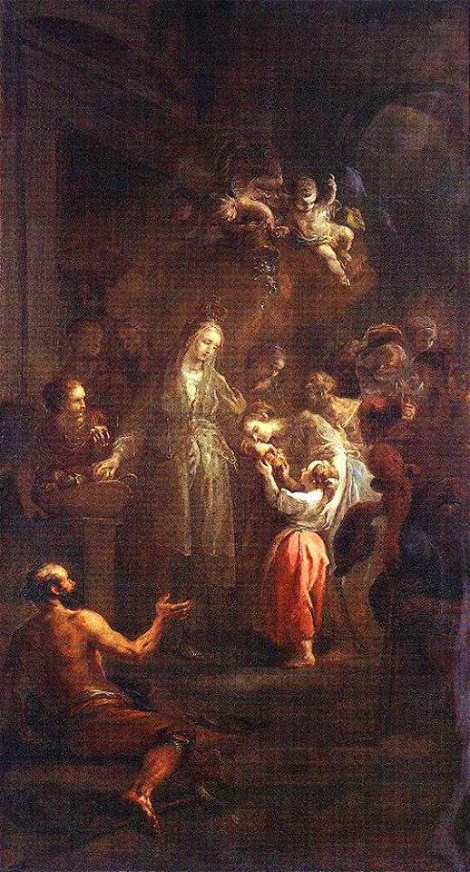 Martin Johann Schmidt - Saint Elizabeth Distributing Alms - WGA21008
