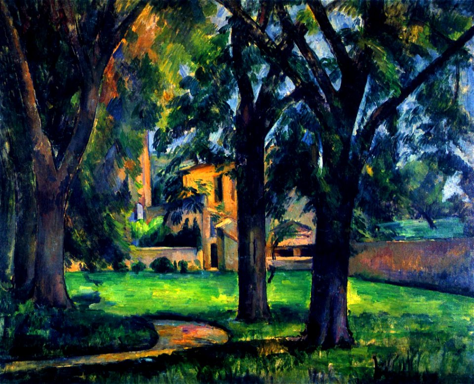 Marronniers et ferme du Jas de Bouffan, par Paul Cézanne, Yorck