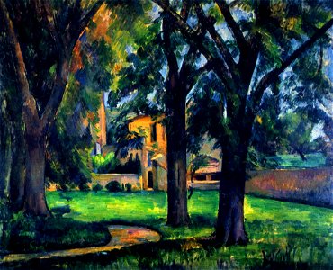 Marronniers et ferme du Jas de Bouffan, par Paul Cézanne, Yorck