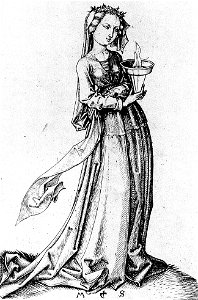 Martin Schongauer - The Fourth Wise Virgin - WGA21037