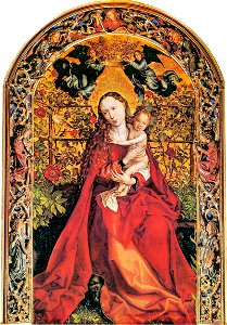 Martin Schongauer Madonna in Rose Garden