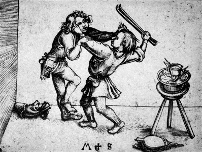 Martin Schongauer - Die raufenden Lehrjungen (L 87)