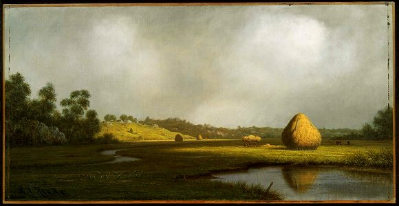 Martin Johnson Heade - Salt Marshes, Newburyport, Massachusetts - 47.1152 - Museum of Fine Arts. Free illustration for personal and commercial use.