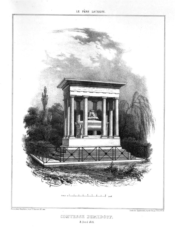 Marty - Les principaux monuments funéraires - Demidoff