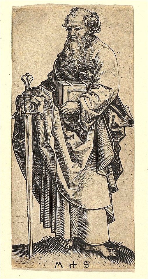 Martin Schongauer - Der Apostel Paulus (L 42)