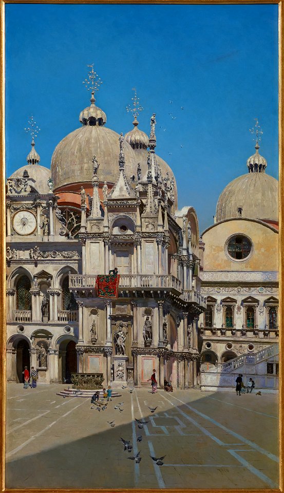 Martín Rico y Ortega - Courtyard of the Palace of the Dux of Venice - Google Art Project