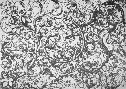 Martin Schongauer - Querfüllung mit Hopfenranke (L 108)