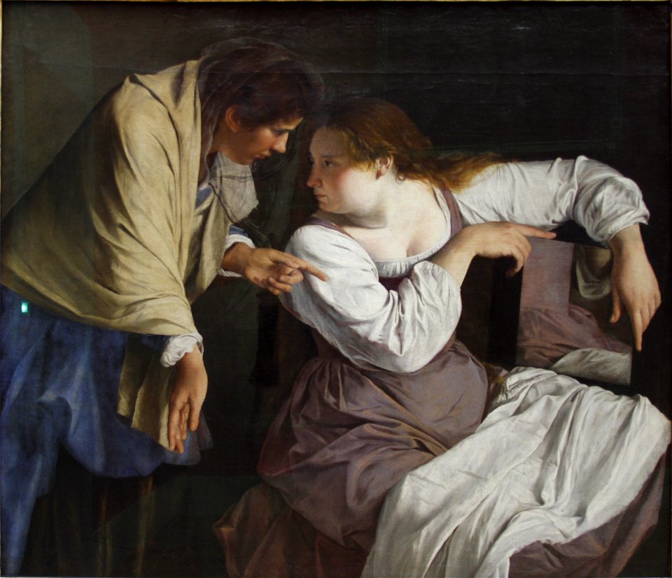 Martha reproving her sister Mary by Orazio Gentileschi (1620) - Alte Pinakothek - Munich - Germany 2017