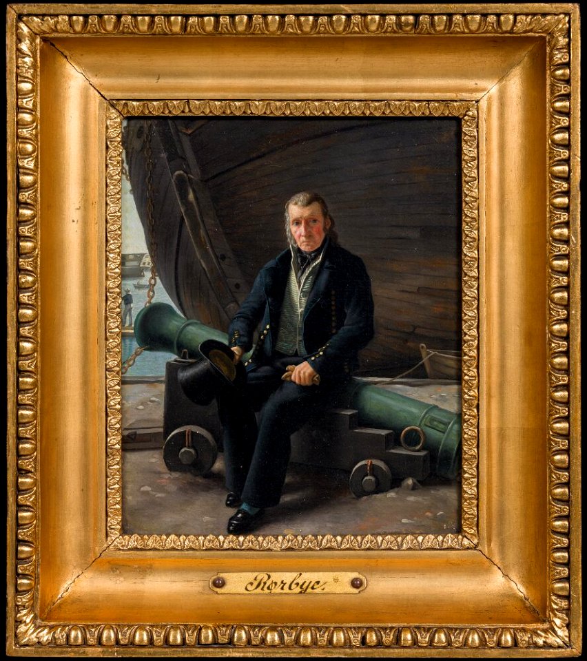 Martinus Rørbye - An Old Sailor Seated on a Canon - NM 7403 - Nationalmuseum