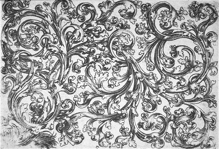 Martin Schongauer - Querfüllung mit Rasenbüschel (L 110)