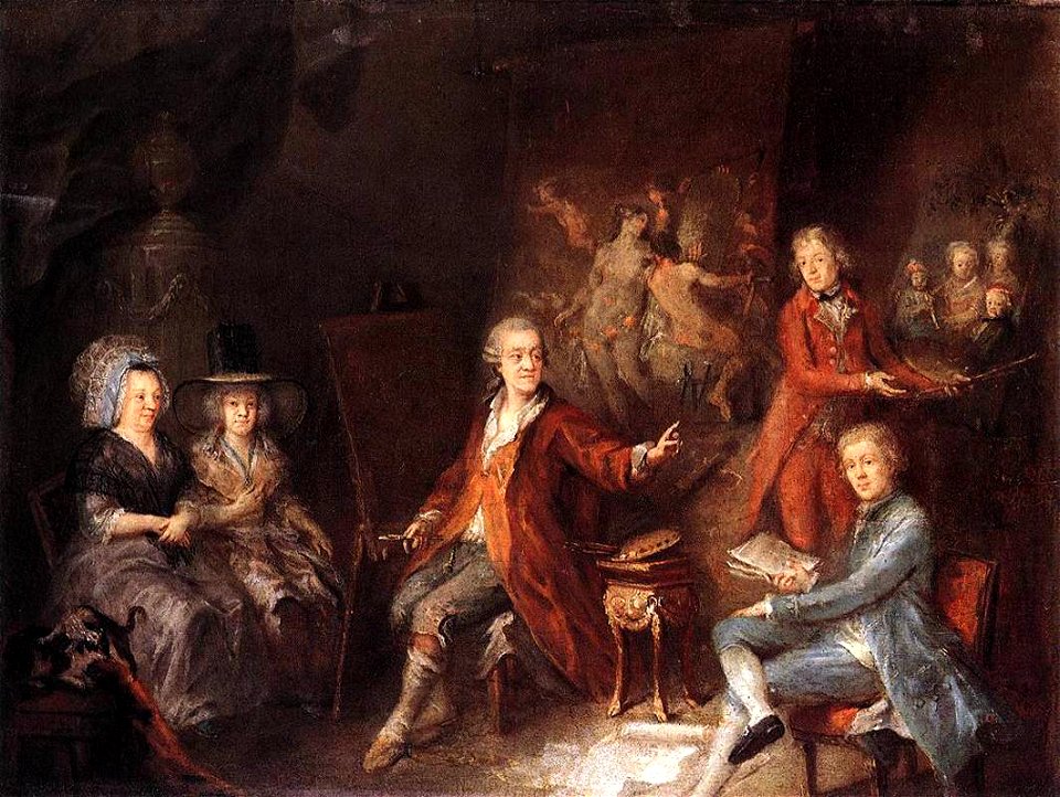 Martin Johann Schmidt - The Painter and his Family - WGA21009