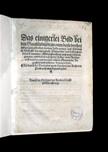 Martin Bucer-Das einigerlei Bild bei den Gotglaeubigen (BNUS)