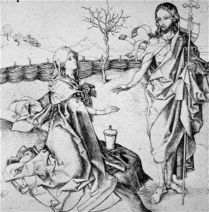 Martin Schongauer - Noli me tangere (L 15)