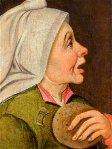 Marten van Cleve Bildnis einer Bäuerin Allegorie des Monats Februar 1560s