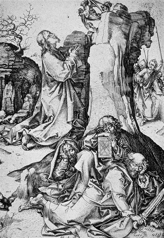 Martin Schongauer - Christus am Ölberg (L 19)