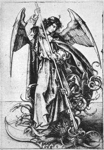 Martin Schongauer - Der Erzengel Michael (L 63)