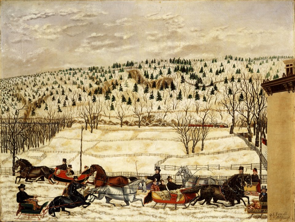 Martin Edgar Ferrill - Sleighing Scene - 43.28 - Detroit Institute of Arts