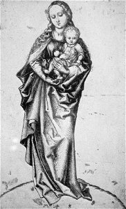 Martin Schongauer - Die stehende Madonna mit dem Apfel (L 39)