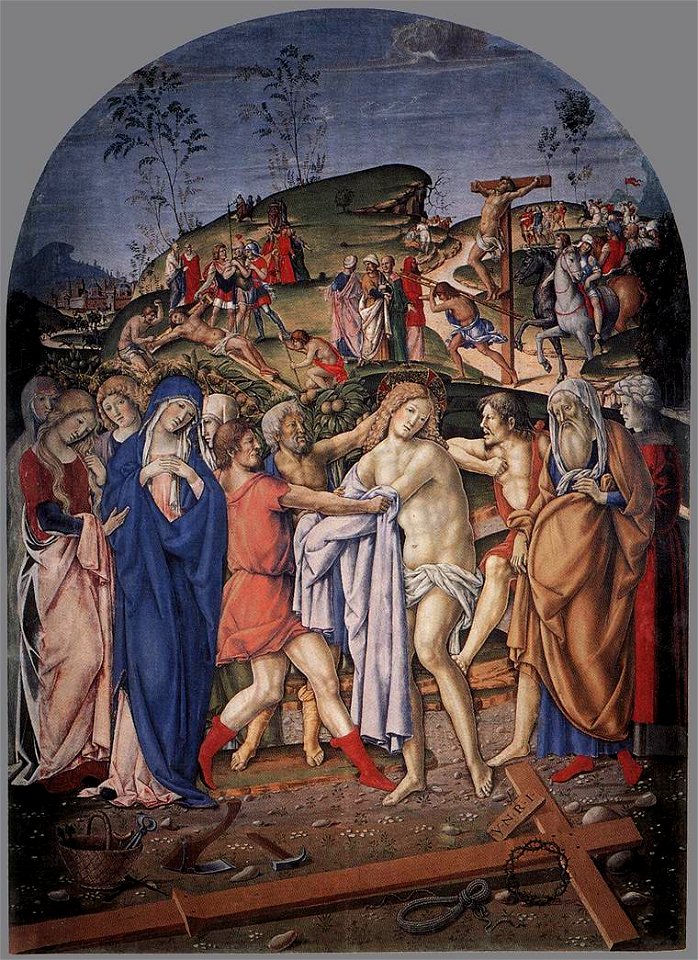 Francesco di Giorgio Martini - The Disrobing of Christ - WGA08134