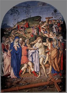 Francesco di Giorgio Martini - The Disrobing of Christ - WGA08134. Free illustration for personal and commercial use.